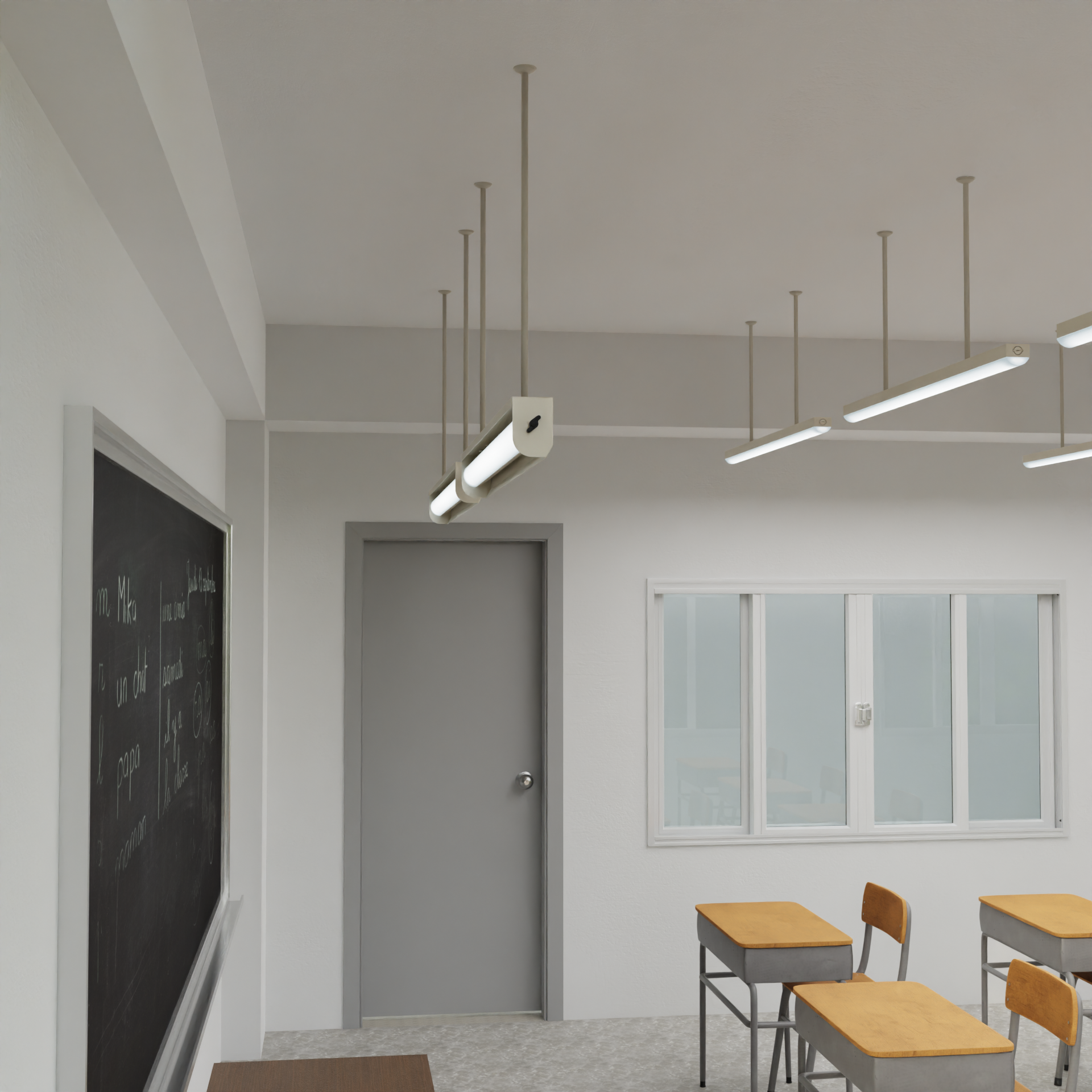 線型光板燈 BL-360 教室2